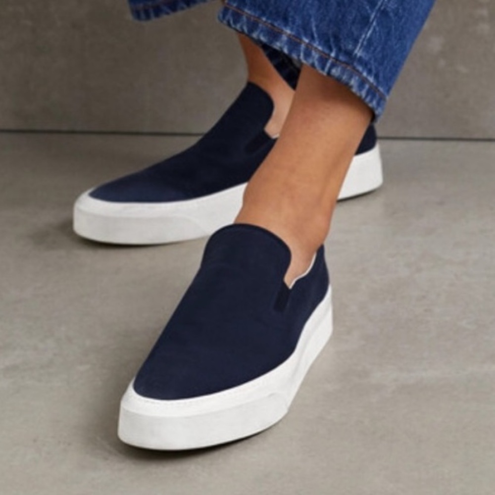The Row Marie H Canvas Sneaker - Navy - size 41, fits like a 40
